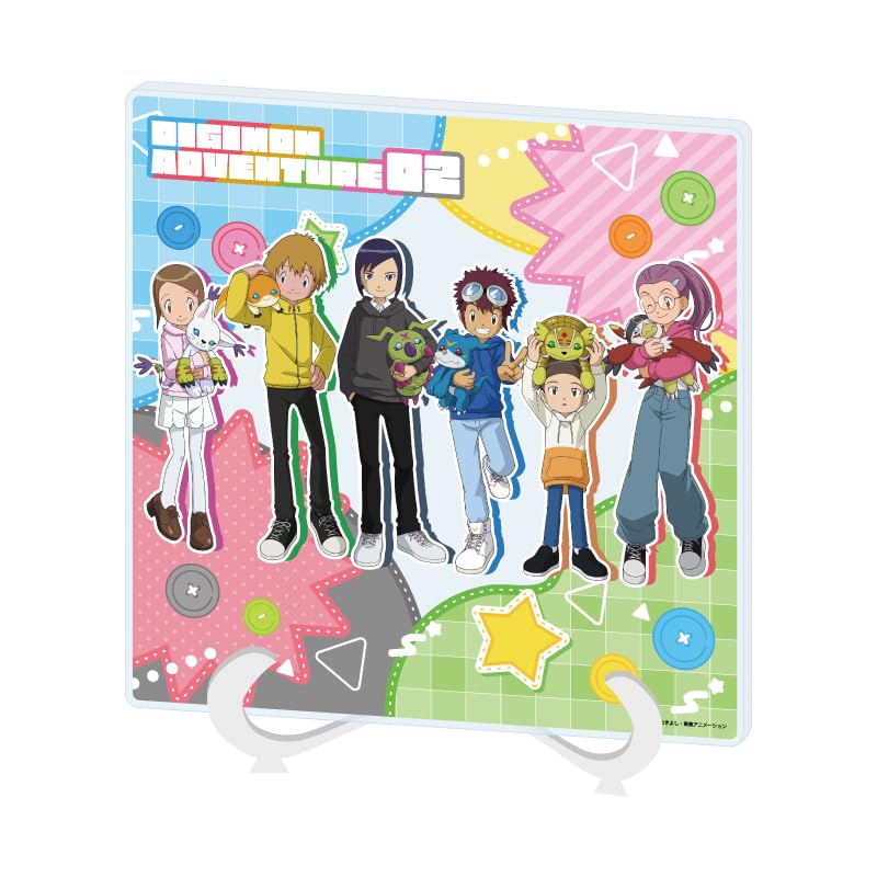 

Digimon Adventure 02 03 Group Design Plush Toy Ver. [Original Illustration] Acrylic Art Board