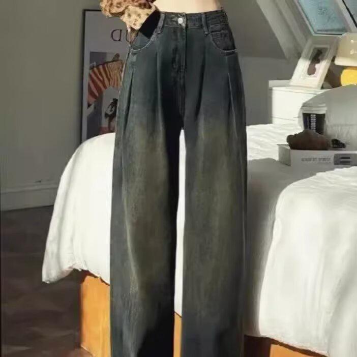 Women's High Waist Slimming Wide Leg Jeans - Spring/Autumn 2025