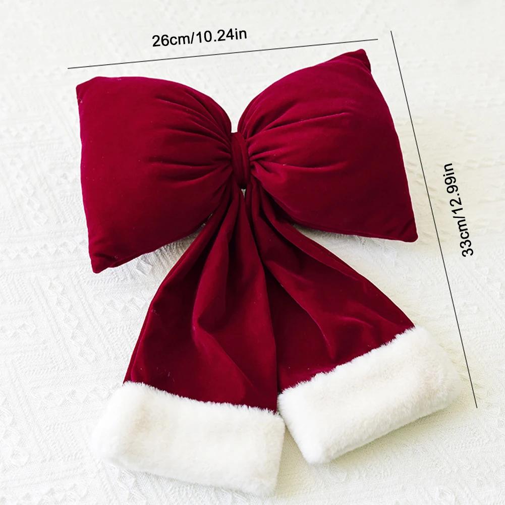 New Year Bow Decoration Christmas Ornament Hanging Bow Pendants Xmas Tree Christmas Tree Decorations