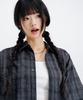 LEMAIN SECOND Check Oversized Short Sleeve Shirt [Charcoal]