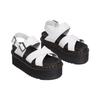 Dr. Martens Leather Thick Sole Open Toe Fashion Sandals Women sandals White 30717100