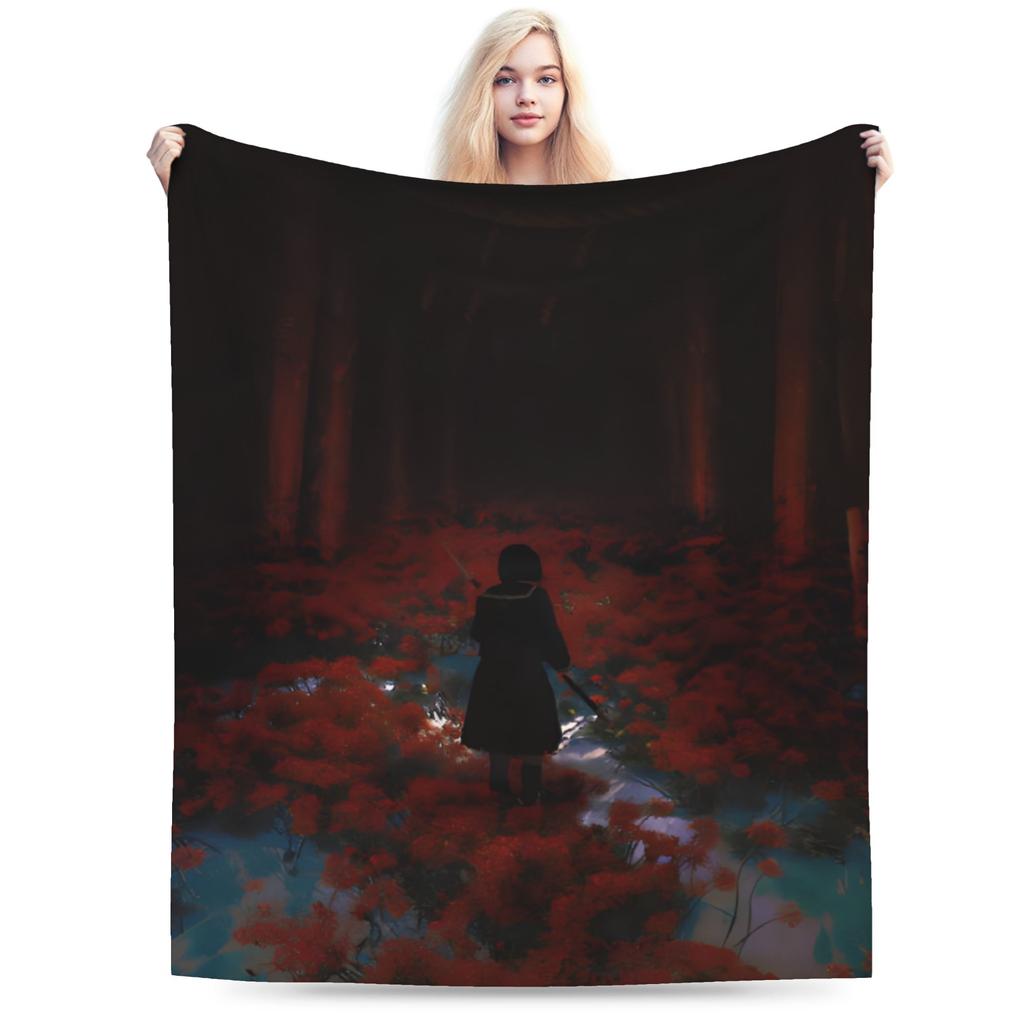 silent hill f horror game 2025 Accessories Blanket Ultra-Soft Fleece Throw Blanket Cozy Bedspread