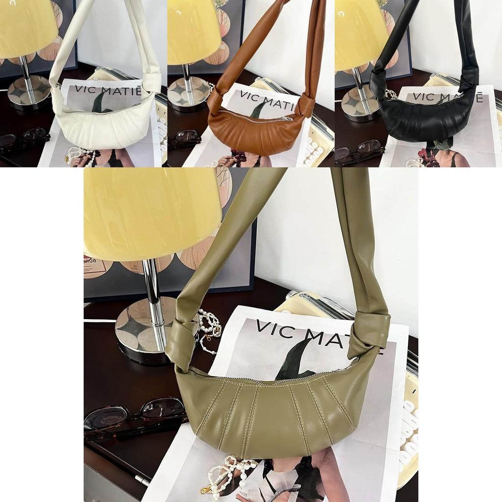 Trendy Unisex Kids Dumpling Bag Stylish Solid Color Shoulder Bag For Children