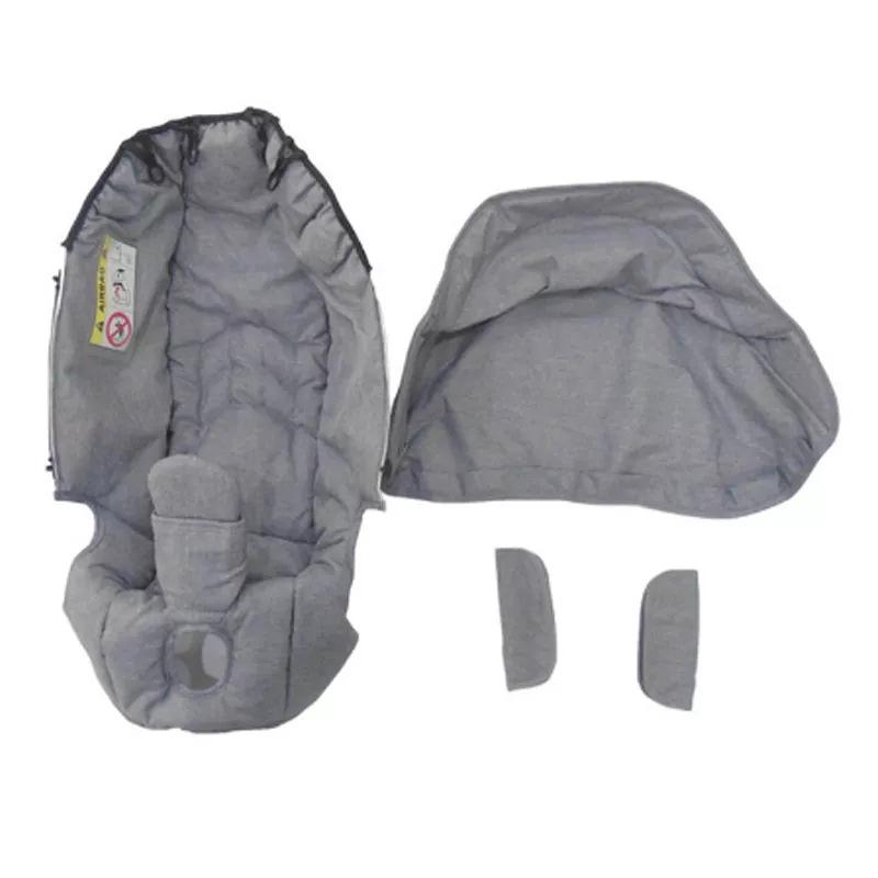 Doona četrvienā ratiņu sēdeklīša un kulbiņas