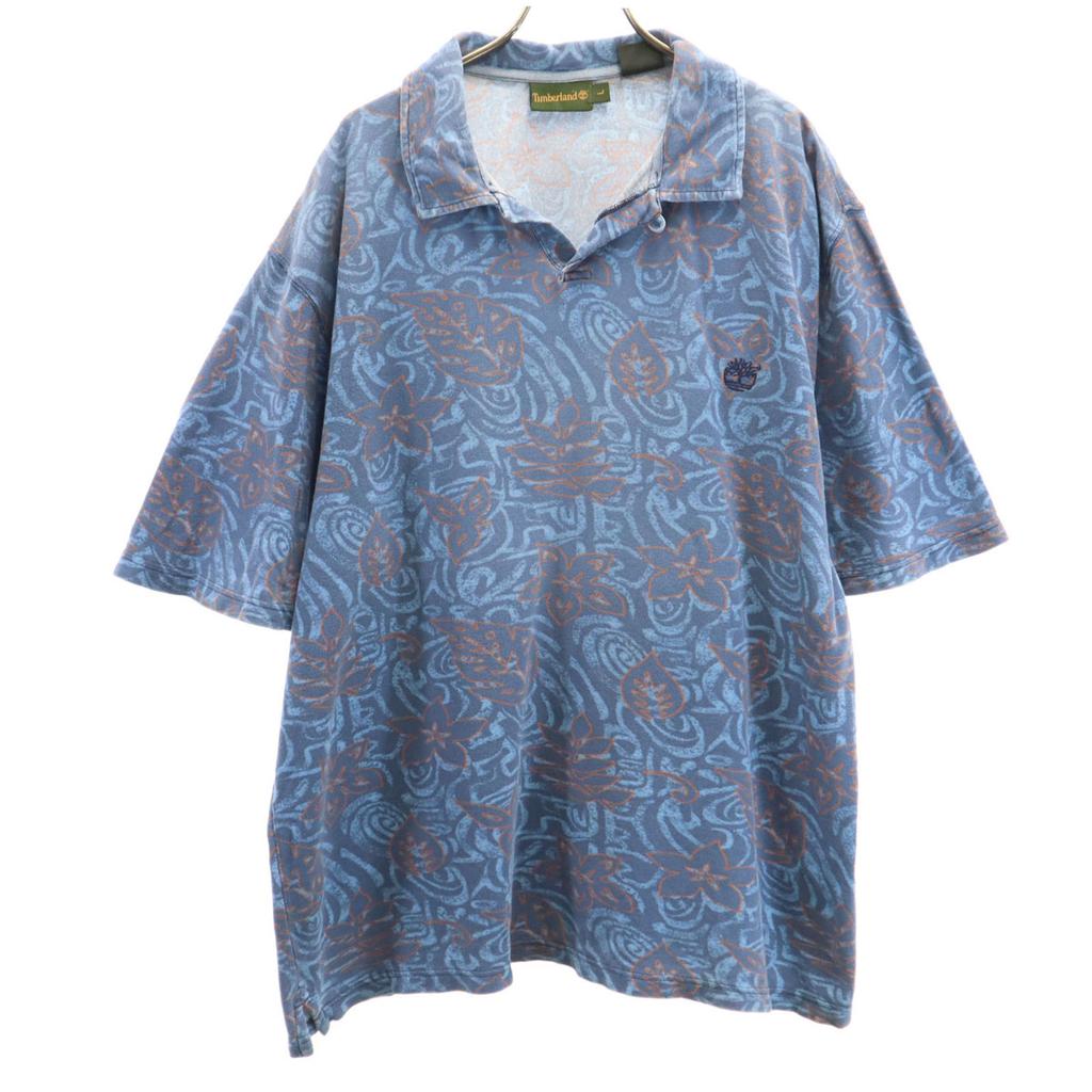 Timberland 00s Old Overall Handle Short Sleeve Open Color Polo Shirt Fawn Men's Used