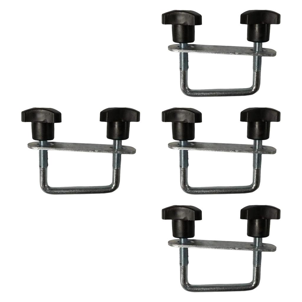 Kit di morsetti a U multiuso per box da tetto per portapacchi per auto 4x4 Raccordi metallici regolabili per il montaggio di box da tetto e bagagli