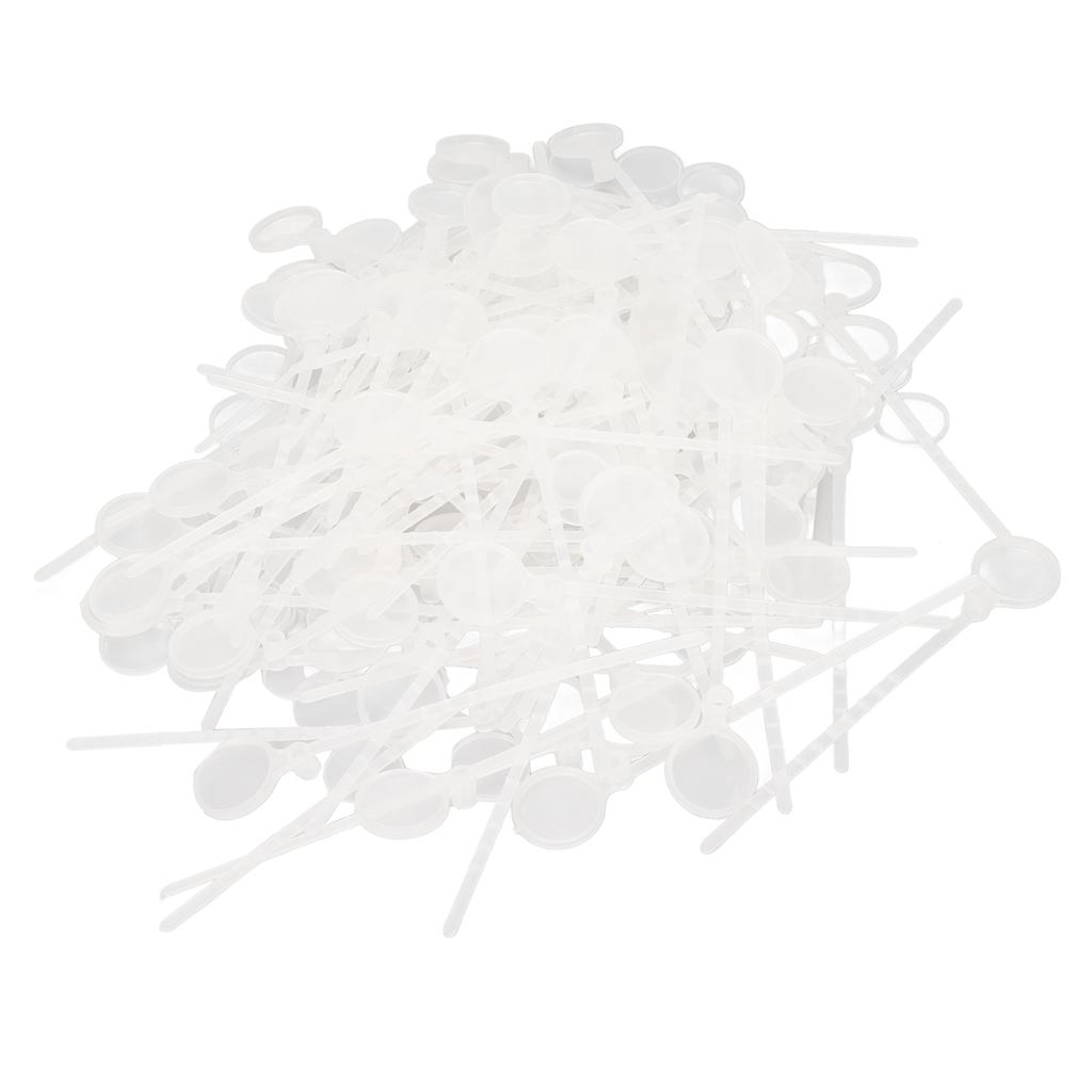 100pcs Poultry Leg Bands Disposable Poultry Leg Ties with Tag Covers for Chicken Duck Goose Pigeons