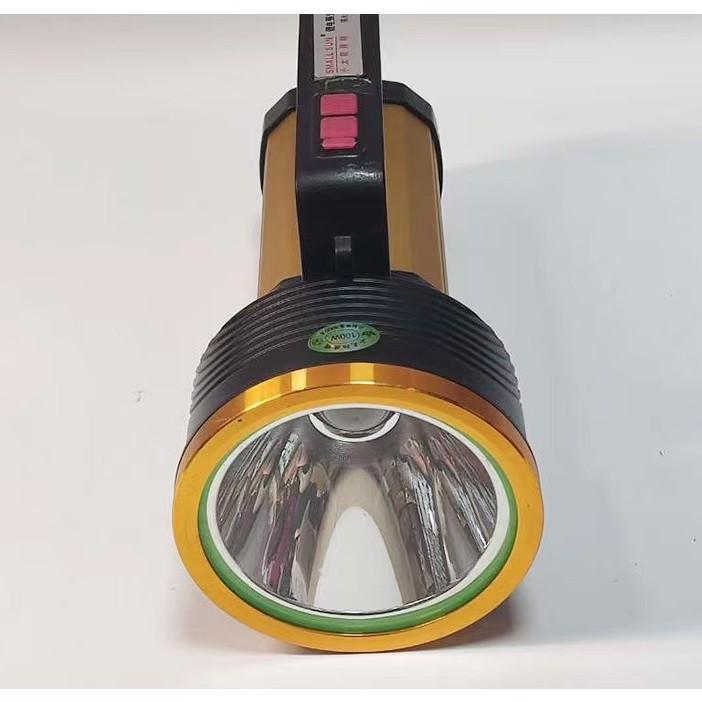 Rechargeable High Power LED Flashlight: Super Bright, Long-Range, Handheld Spotlight for Outdoor and Household Use.