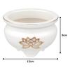 Tomatsu Shoten Buddhist Altar Accessories, Shinto Altar Accessories, White Gold Lotus 4.0 Incense Burner AM-TM589