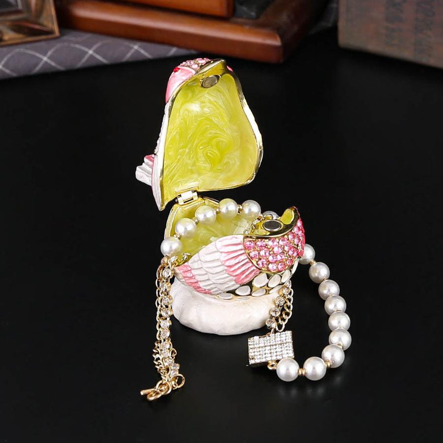 Sparrow Jewelry Box Enamel Craft Metal Sparrow Decoration Box Small Ornament Small Jewelry Creative Home Gifts