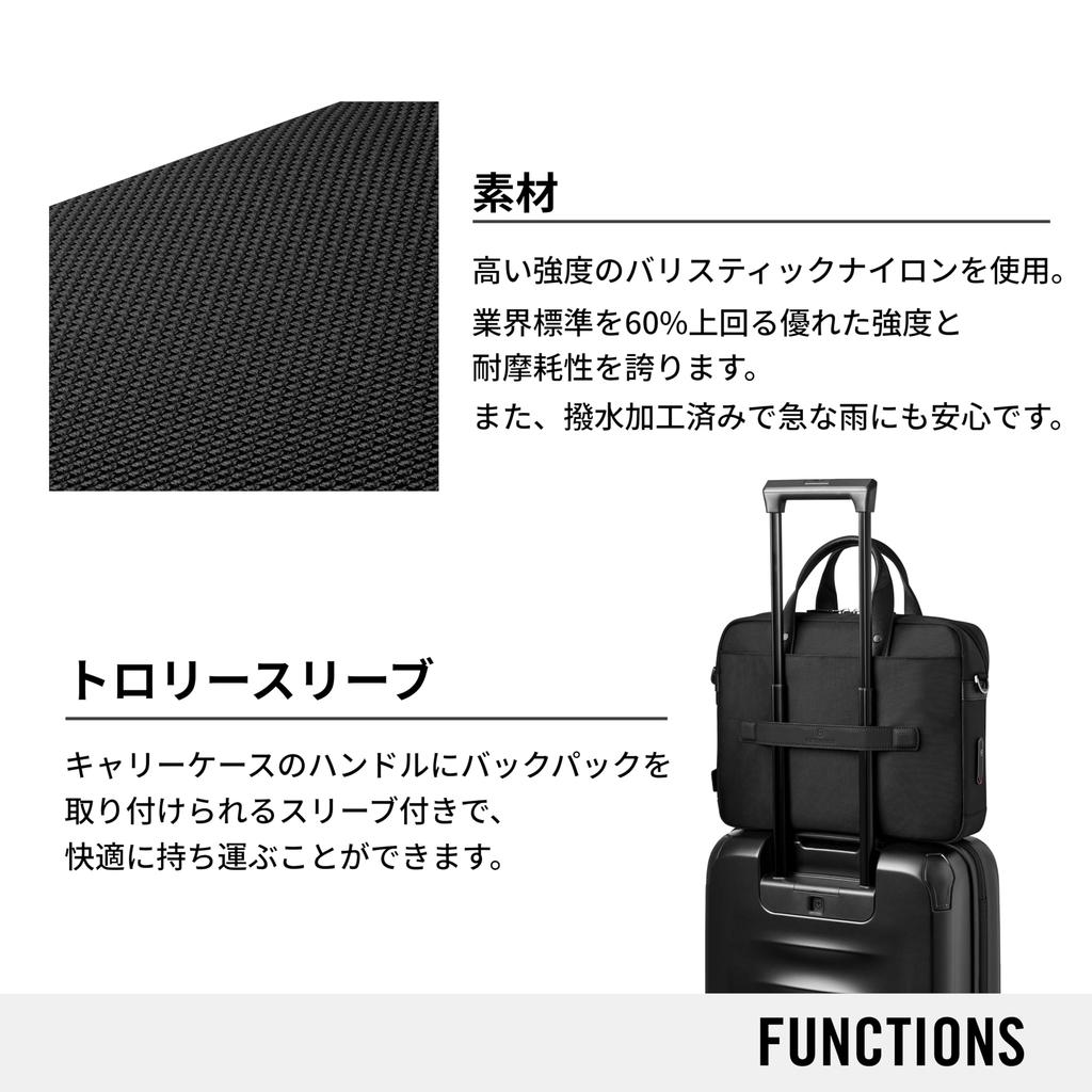 Victorinox Architecture Urban2 Briefcase Commuter Bag Laptop Sleeve Organizer Pocket Shoulder Strap Personalized 16L Black 653353 15"