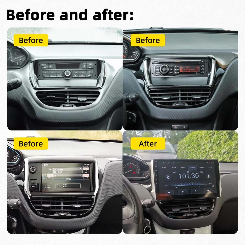 2 Din Android Stereo für Peugeot 2008 208 2012-2018 Autoradio Bildschirm Multimedia Navigation Head Unit GPS Auto Audio Player
