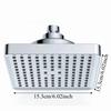 Portable Rainfall Shower Head Square Design Waterfall Shower Head Filter Shower Head  Easy To Clean