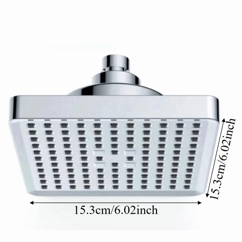 Portable Rainfall Shower Head Square Design Waterfall Shower Head Filter Shower Head  Easy To Clean