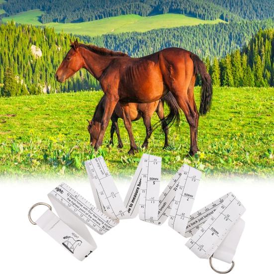 

Линейка для лошадей с прозрачным принтом, прочная, простая в использовании, износостойкая, 2,5-метровый фермерский инструмент, ПВХ