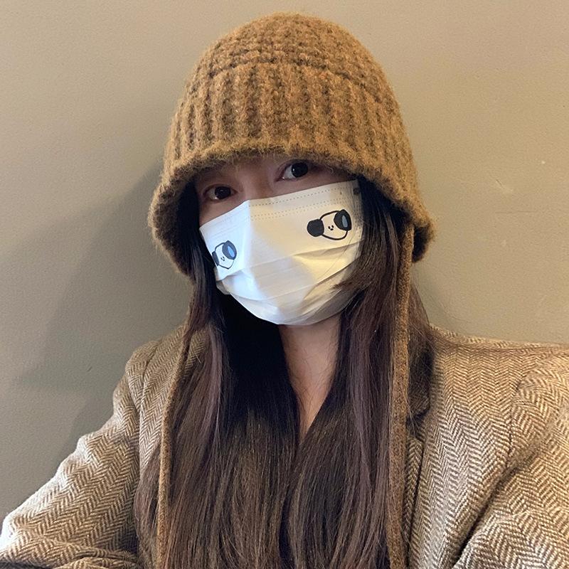 

Maillard Knitted Hat Women s Autumn and Winter Large Head Circumference Korean Style Warm Woolen Hat Fisherman Hat Loose and Small Face one size