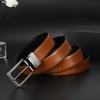 Men's High-end Genuine Leather Double-sided Rotary Pin Buckle Business Versatile Cowhide Pin Buckle Alloy Belt