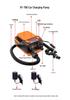High-Pressure 12V Car-Mounted Electric Inflatable Pump for Kayaks, SUPs, Surfboards, and Rafts - 6000 Inflation Rechargeable Pump