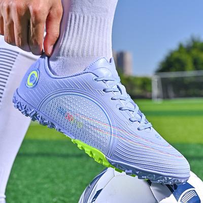 Neue Fußballschuhe mit niedrigem Schaft Herren Gummi Stollen Hartsohlen-Fußballschuhe Rasen Sportschuhe Studenten Trainingsschuhe