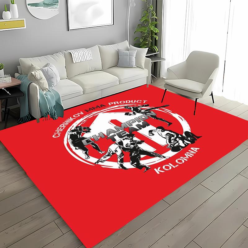 J1u-J1tsu Warrior Japanese B-Bjj Mma Area Rug,Carpet for Living Room Bedroom Sofa Doormat Decor,Kids Non-slip Floor Mat Alfombra