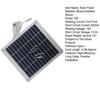 Solar Panel 5W 12V High-Efficiency Monocrystalline Silicon Renewable Energy Charger with 3.0M Type-C Cable