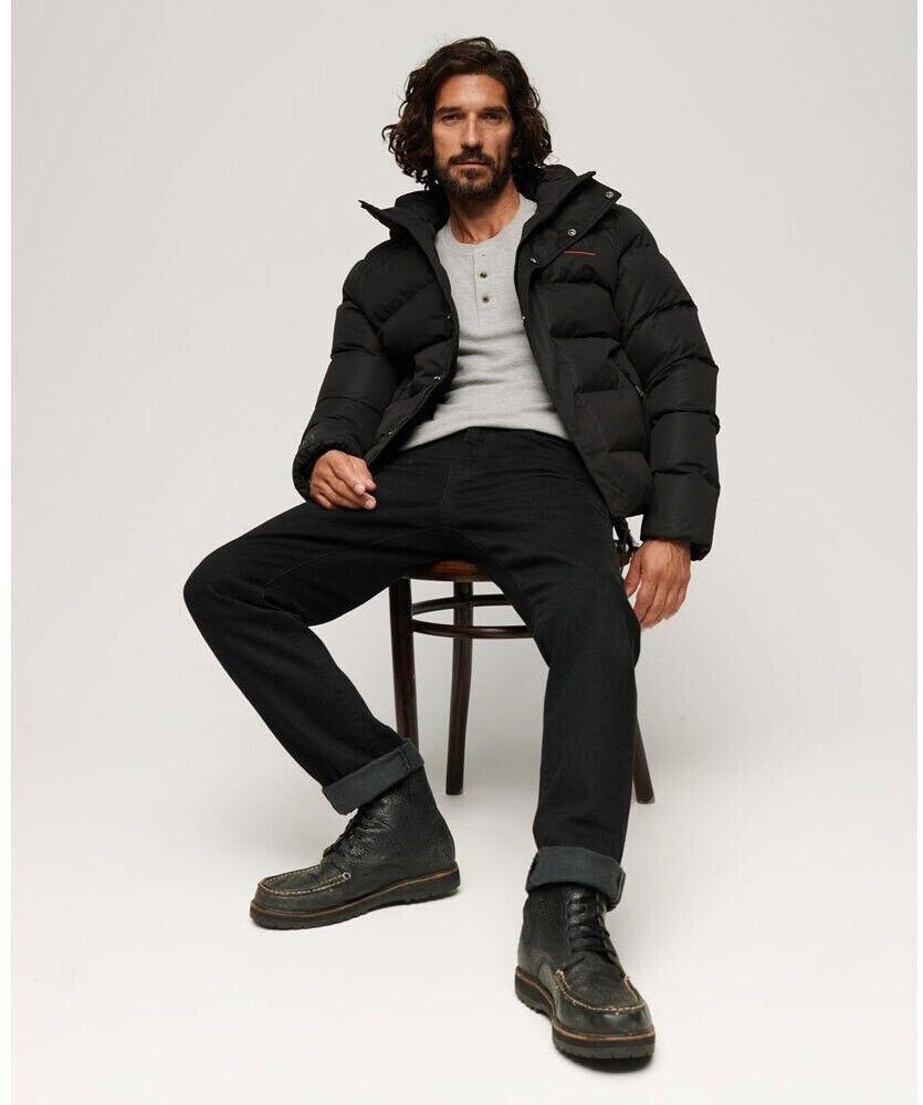 Superdry Microfibre Sport Puffer Jacket (M5011760A) Gray