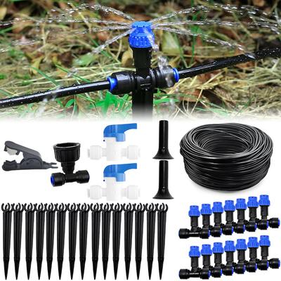 10-30M Drip Irrigation Kit Automatic Garden Watering System with 1/4 Quick Connect for Raised Beds