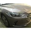 For Hyundai Elantra Avante 2016 2017 2018   Car Cover Detector Head Front Light Lamp Trim Frame Part Eyebrow Hoods 2PCs