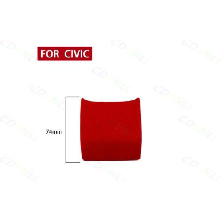 Central Console Gear Shift Panel Trim For Honda Civic 10th 2016- Red Suede
