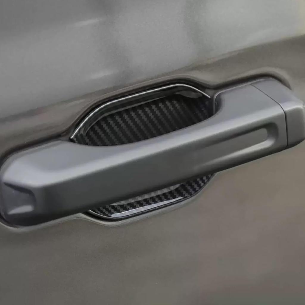 LIUQING Door Handle Bowl Cover Trim for 2018-2024 2025 Jeep Wrangler JL JLU & Gladiator JT 4 Doors Exterior Accessories Door Bowl Scratch Protector