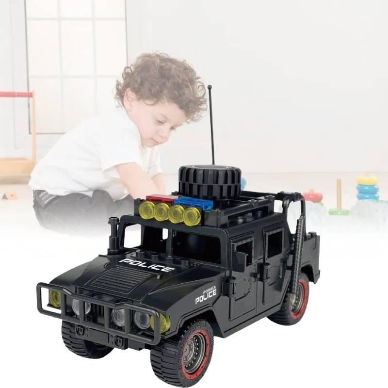 Detailed Abs Plastic Small Particle Building Blocks For Children Special Police Humvee Toy Set
