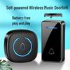 Self-Powered Wireless Waterproof Doorbell, Battery-Free and Wire-Free, for US/EU/UK Standards.