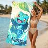 Customizable personalized beach towels Pokémon themed designs.Suitable for the beach, yoga, sports;ideal as beach accessories