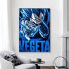 1pc Anime DRAGON BALL Vegeta Posters Self-adhesive Paper Print Home Living Room Bedroom Entrance Bar Cafe Art