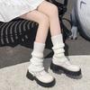 Knitted Leg Warmers Warm Long Socks Casual Knee Socks  Autumn Winter