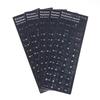 Waterproof Korean Keyboard Sticker 5Pcs Set PVC Material Decal Reusable for Laptop Desktop PC For Multilingual Users