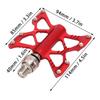 Quick Release Pedals, Aluminum Alloy Long-Life Waterproof Hollow Design for Road Bikes and Mountain Bikes (Red, Boxed) (Dilwecperbkw7vy-12)
