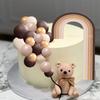Boho Rainbow Cake Topper Bohemian Soft Pottery Insertion Cupcake Dessert Baby Shower Birthday Wedding Party Decorations Supplies