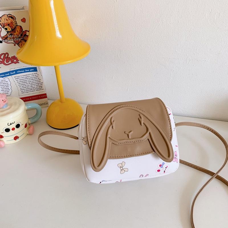 Korean Style Cute Cartoon Rabbit Children's Crossbody Bag - Large Capacity