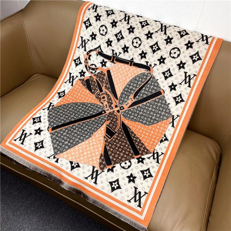 New umbrella letter imitation cashmere scarf women's winter versatile warm medium and long shawl women's source