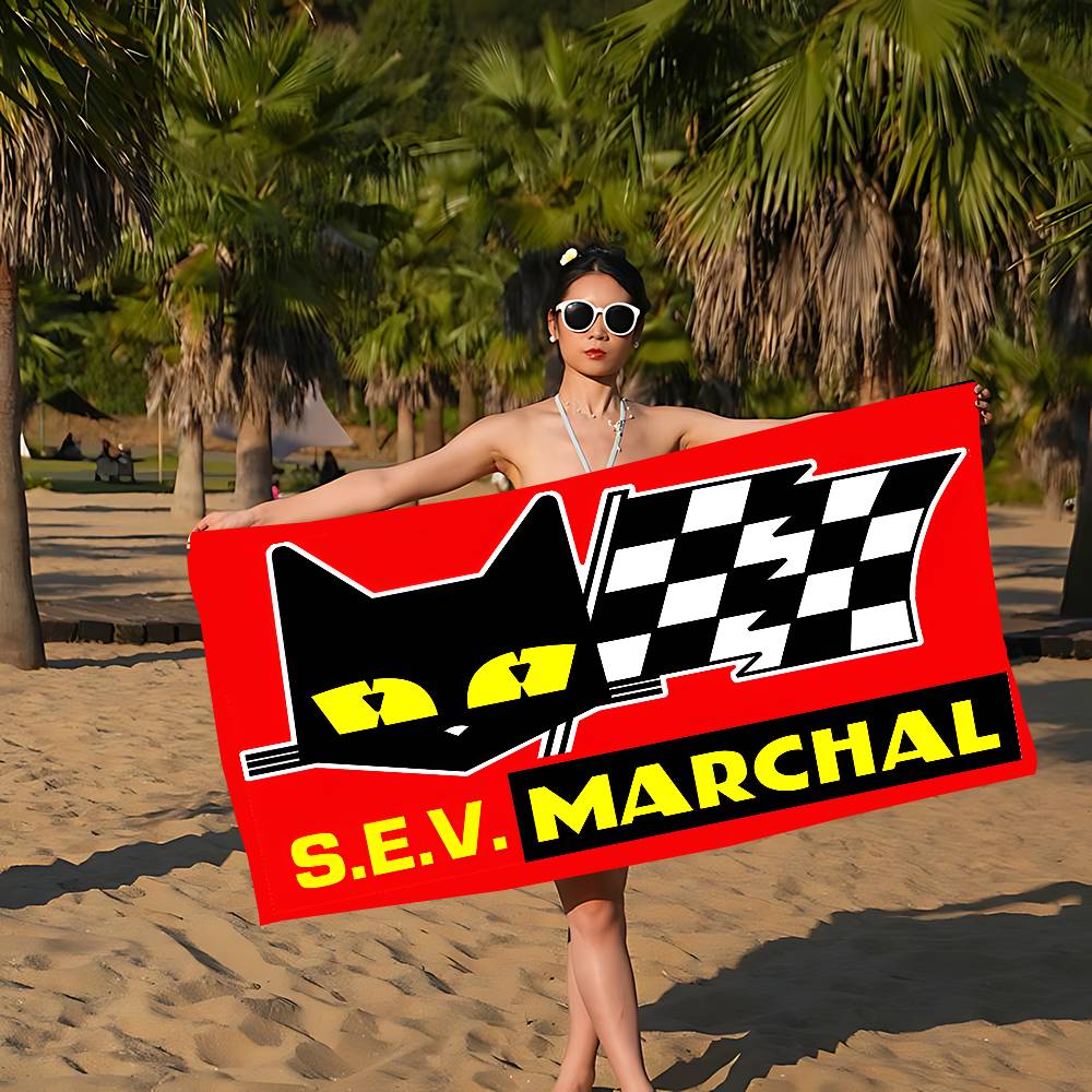 S-E-V M-Marchals Brand Microfiber Printed Beach Towel Mountain Climbing Yoga Beach Swimming Running Absorbent Soft Towel