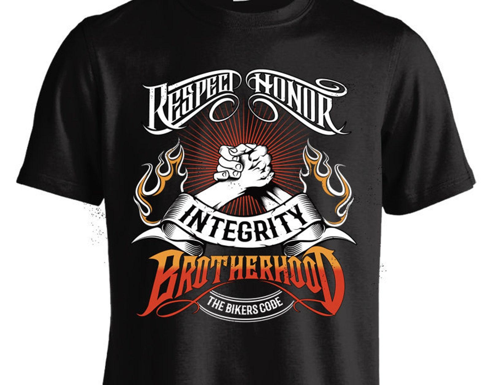 The Bikers Code Brotherhood T shirt M