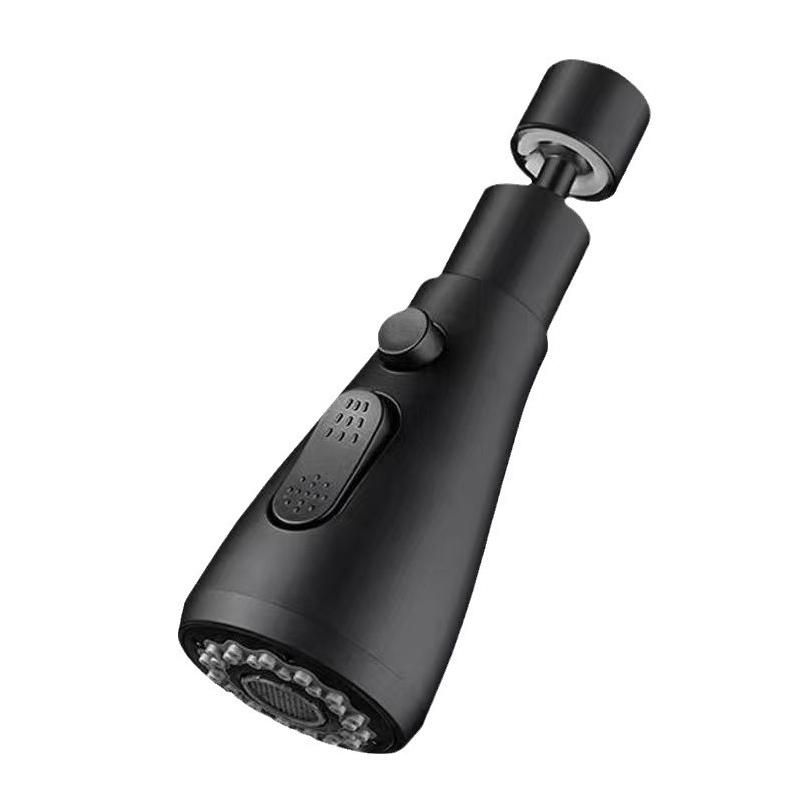 

Многофункциональный удлинитель кухонного смесителя 360° Универсальный вращающийся распылитель 3 режима распыления воды Смеситель Защита от брызг чёрный