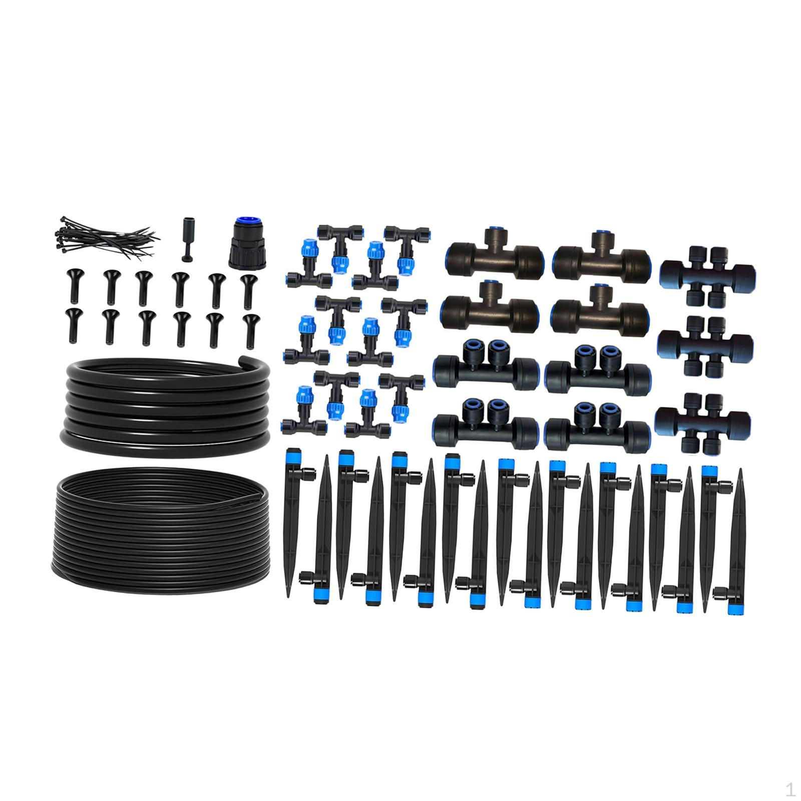Drip Irrigation Kit Patio Misting Plant Watering System Accessories Quick Connector Automatic
