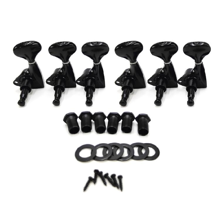 6PCS Guitar Tuning Pegs Guitar Repairing Component Suitable for Acoustic and Electric Guitars with Metal Construction