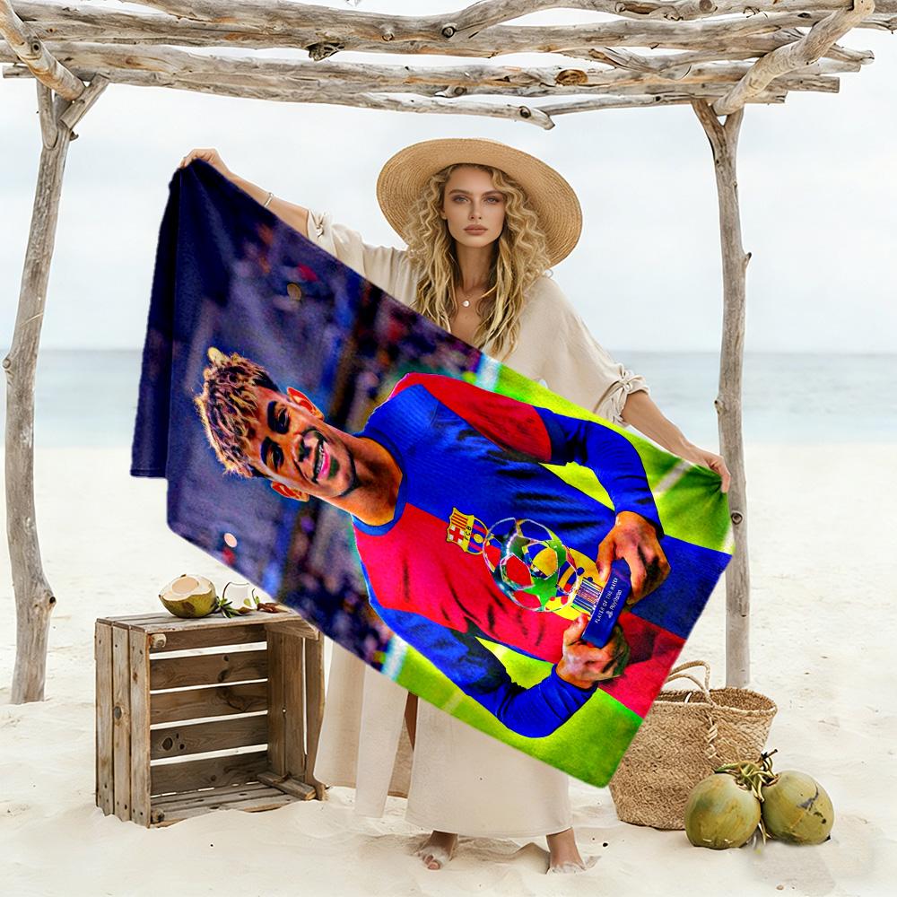 Lamine Yamal World Cup Celebration Beach Towel Super Soft Microfiber Quickdry Fabric Comfortable Lightweight