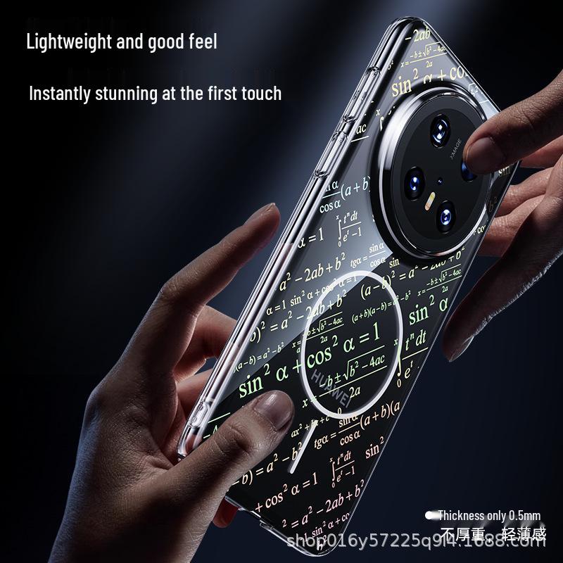 Compatible Huawei MATE70PRO Clear Magnetic Protective Case Series P70 Pro белый