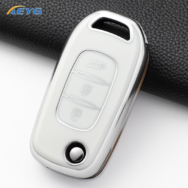Car Key Case Cover Fob For Lada Vesta Granta Xray Kalina Priora Sedan Sport For Renault Fluence Clio Megane Keychain Accessories