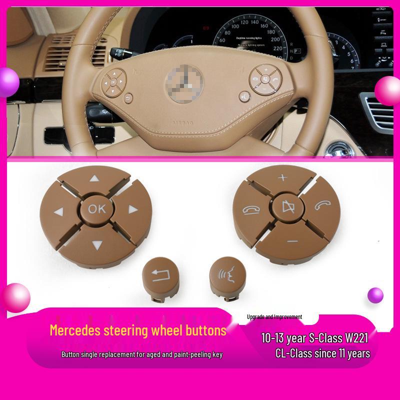 Compatibil Mercedes-Benz Clasa S W221 Volan Buton Comutator Multifuncțional Accesorii