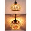 Hand-woven Bamboo Pendant Lamp Chandelier Hanging Lamp Rattan Pendant Light Fixture Restaurant Dining Room Indoor Lighting